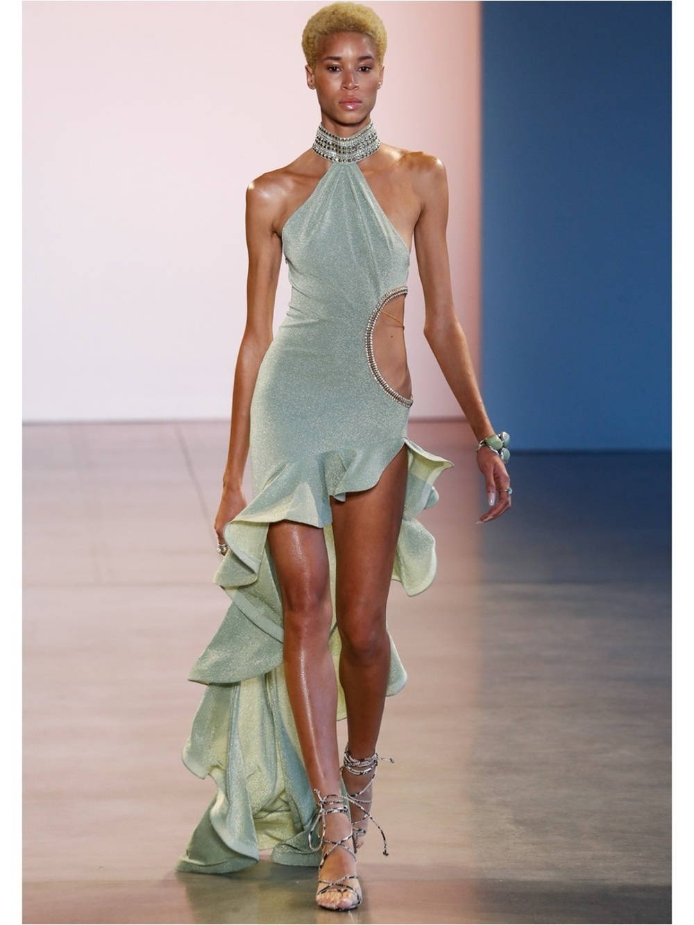Bronx and Banco Runway X REVOLVE Nefertiti Gown in Menthol Large